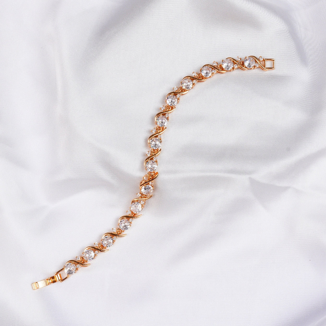 Golden Orbit Crystal Bracelet